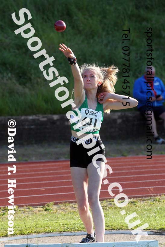 3Shot putt, 2021 North East Grand Prix No.4, Monkton, Wednesday, June 30th. Photo: David T. Hewitson/Sports for All Pics